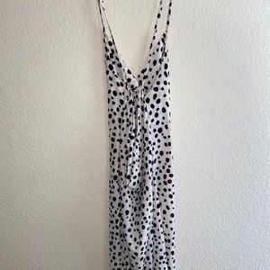 Long white and black dress